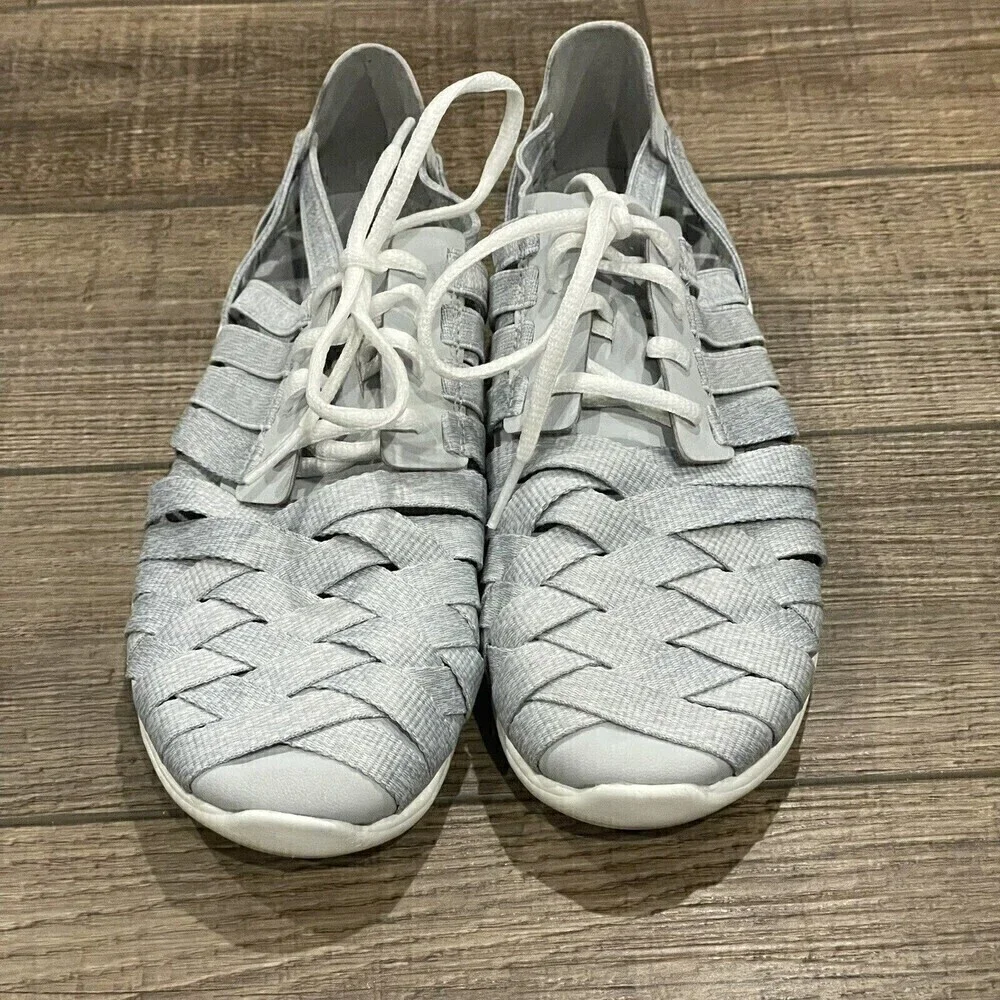 MERRELL Women's Weave Size 7 Lightweight Sneakers HIGH RISE Shoes Grey Sneakers
